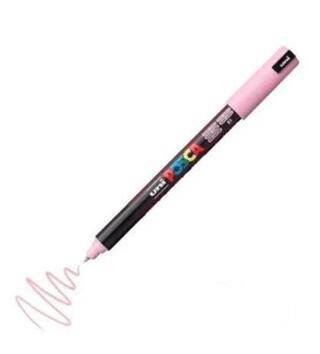 Uni Posca 0.7 Su Bazlı Poster Markörü Açık Pembe PC-1MR - 1