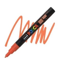 Uni Posca 0.9-1.3 Su Bazlı Poster Markörü Turuncun Pc-3M - Uniball