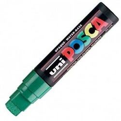 Uni Posca 15.0 Su Bazlı Poster Markörü Yeşil Pc-17K - Uniball