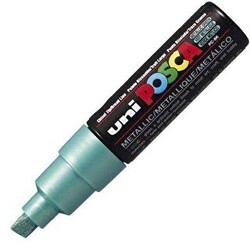 Uni Posca 8.0 Su Bazlı Poster Markörü Metalik Yeşil Pc-8K - Uniball