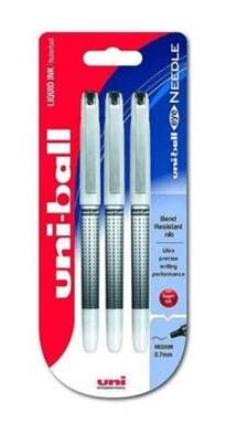Uniball Eye Needle 0.7 İğne Uçlu Kalem 3Lü Siyah Ub-187S-3P Siyah - 1