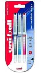 Uniball Eye Needle 0.7 İğne Uçlu Kalem 3Lü Smk Ub-187S-3P Smk - Uniball