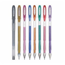 Uniball Signooble Metal 0.8 Jel Kalem 8Li Set Um-120Nm-8C - Uniball