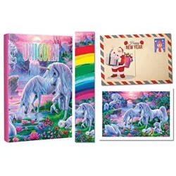 Unicorn Defter Seti - Mor Kelebek
