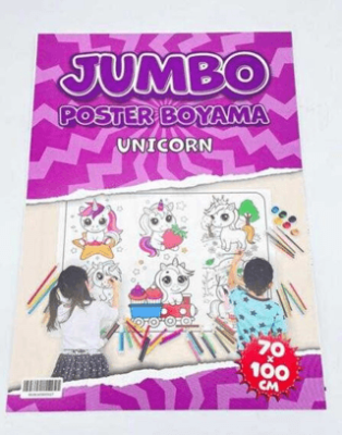 Unicorn Jumbo Poster Boyama 70x100cm - 1