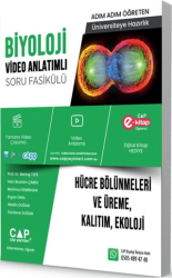 Üniversiteye Hazırlık Biyoloji Hücre Bölünmeleri ve Üreme Kalıtım Ekoloji Soru Fasikülü - Çap Yayınları