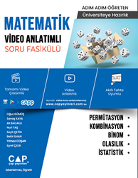 Üniversiteye Hazırlık Matematik Permütasyon, Kombinasyon, Binom, Olasılık ve İstatistik Video Anlatımlı Soru Fasikülü - Çap Yayınları
