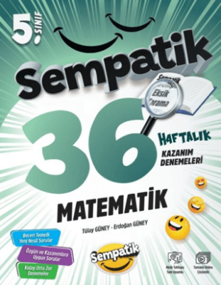 Ünlüler Karması 5.Sınıf Matematik 36 Haftalık Kazanım Denemeleri - 1