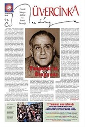 Üvercinka Dergisi Sayı: 45 Temmuz 2018 - Üvercinka Dergisi