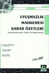 Uyuşmazlık Mahkemesi Karar Özetleri - 1