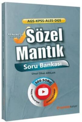 Uzman Kariyer Yayınları KPSS MEB-AGS ALES DGS Sözel Mantık Soru Bankası Çözümlü - 1