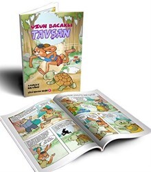 Uzun Bacaklı Tavşan Oku ve Boya - Çizgi Roman - Bordo Ressam