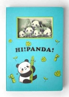 Vagonlife 3D Hi Panda Temalı Defter - 1