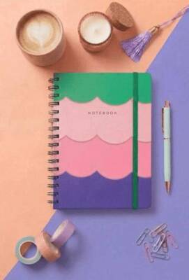 Vagonlife Dks-3001-3 Colourful Waves Renkli Defter - 1