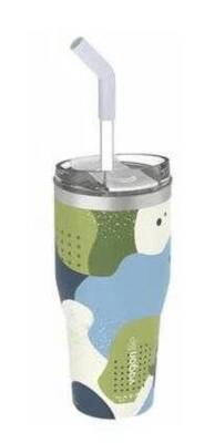 Vagonlife VGN1001 Paslanmaz Çelik Termos 670 ML Jungle Forest - 1