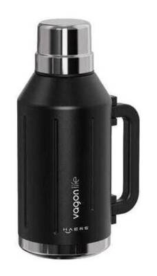 Vagonlife VGN1004 1200 ML Çelik Termos Siyah - 1