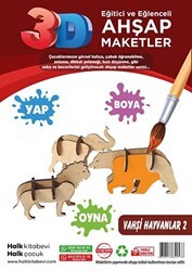 Vahşi Hayvanlar 2 Ahşap Maket - 1