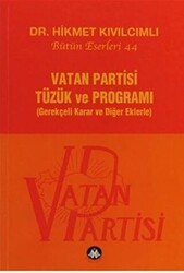 Vatan Partisi Tüzük ve Programı - Sosyal İnsan Yayınları