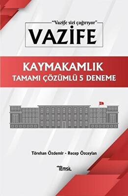 Temsil Kitap Vazife Kaymakamlık Tamamı Çözümlü 5 Deneme - 1