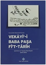 Vekayi-i Baba Paşa Fi`t-Tarihi - Türk Tarih Kurumu Yayınları
