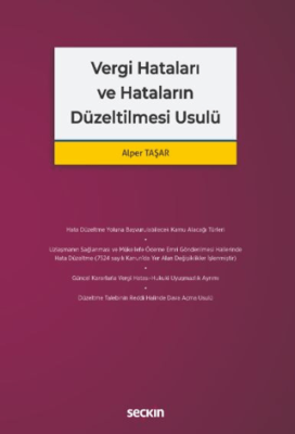 Vergi Hataları ve Hataların Düzeltilmesi Usulü - 1