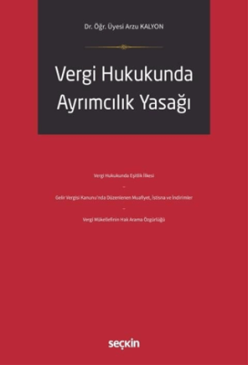 Vergi Hukukunda Ayrımcılık Yasağı - 1