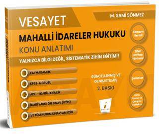 Vesayet Mahalli İdareler Hukuku Konu Anlatımı - 1
