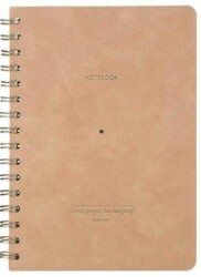 Victoria Journals 124-1613 Sp Vegan Deri Esnek Kapaklı Defter A5 100 Gr Ivory 128 Sayfa Çizgili Bej - 1