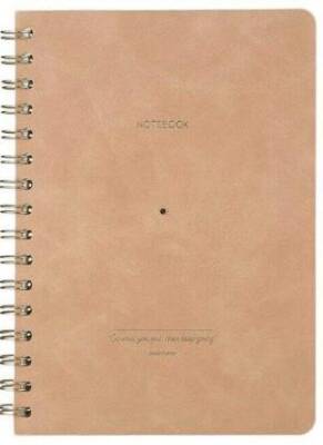 Victoria Journals 124-1613 Sp Vegan Deri Esnek Kapaklı Defter A5 100 Gr Ivory 128 Sayfa Çizgili Bej - 1