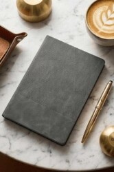 Victoria Journals 125-2030 Smyth Stripes Esnek Kapak Vegan Deri Defter A5 192 Sf 80 Gr Ivory Kenar Ren - Victoria Journals