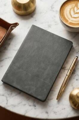 Victoria Journals 125-2030 Smyth Stripes Esnek Kapak Vegan Deri Defter A5 192 Sf 80 Gr Ivory Kenar Ren - 1