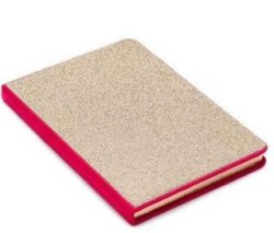 Victoria Journals 125-2058 Diamont- Sert Kapak Defter A5 100 Gr 80 Yap Ivory Çizgili Altın - Victoria Journals