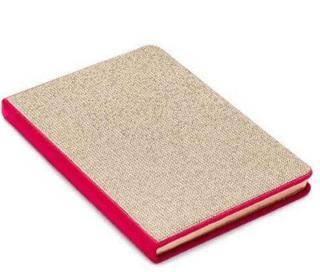 Victoria Journals 125-2058 Diamont- Sert Kapak Defter A5 100 Gr 80 Yap Ivory Çizgili Altın - 1