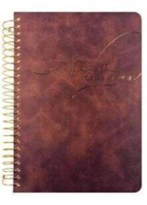 Victoria Journals 125-2102 Vegan Deri Esnek Kapaklı Spiralli Tarihsiz Ajanda-Planlayıcı A5 100 Gr Iv - 1