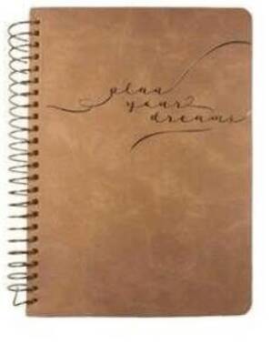 Victoria Journals 125-2103 Vegan Deri Esnek Kapaklı Spiralli Tarihsiz Ajanda-Planlayıcı A5 100 Gr Iv - 1