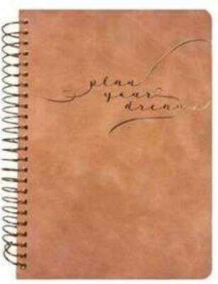 Victoria Journals 125-2104 Vegan Deri Esnek Kapaklı Spiralli Tarihsiz Ajanda-Planlayıcı A5 100 Gr Iv - 1