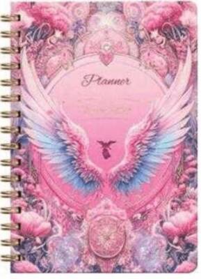 Victoria Journals 125-2109 Sert Kapaklı Spiralli Tarihsiz Ajanda-Planlayıcı A5 100 Gr Ivory 224 Sayf - 1