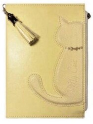 Victoria Journals 125-2125 Kedili Geçmeli Vegan Kapaklı Defter 13X18 Cm 100 Gr 160 Sayfa Cepli Fermu - Victoria Journals