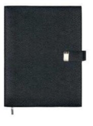Victoria Journals 125-2143 Executive Vegan Deri Defter A5 100 Gr 240 Sayfa Kenar Yaldızlı - Victoria Journals