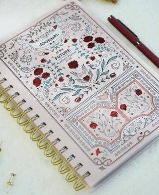 Victoria Journals 225-2243 Spiralli Sert Kapak Akademik Ajanda 2025-2026 Ayraçlı A5 - 1