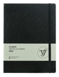 Victoria Journals 226 2301 Classic Haftalık Ajanda 2026 A4 19X25Cm Sert Kapak 100 Gr 144 Sayfa - Victoria Journals
