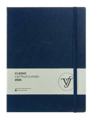 Victoria Journals 226 2302 Classic Haftalık Ajanda 2026 A4 19X25Cm Sert Kapak 100 Gr 144 Sayfa - 1
