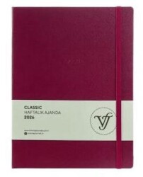 Victoria Journals 226 2303 Classic Haftalık Ajanda 2026 A4 19X25Cm Sert Kapak 100 Gr 144 Sayfa - Victoria Journals
