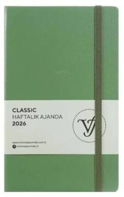 Victoria Journals 226 2313 Classic Haftalık Ajanda 2026 13X21 Cm Sert Kapak 80 Gr 144 Sayfa - 1