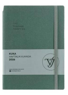 Victoria Journals 226 2337 Kuka Haftalık Ajanda 2026 A5 14X20 5 Cm 80 Gr 160 Sayfa Esnek Kapak - 1