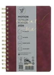 Victoria Journals 226 2390 Motıon Spiralli Vegan Günlük Ajanda 2026 A5 14X20 5Cm 80 Gr 416 Sayfa - Victoria Journals