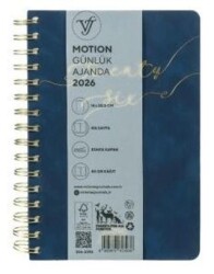 Victoria Journals 226 2393 Motıon Spiralli Vegan Günlük Ajanda 2026 A5 14X20 5Cm 80 Gr 416 Sayfa - Victoria Journals