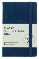 Victoria Journals 226 2423 Classic Günlük Ajanda 2026 9X14 Cm Sert Kapak 70 Gr 384 Sayfa - Victoria Journals