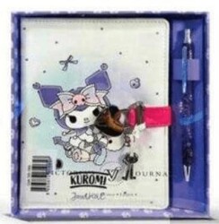 Victoria Journals 525-1965 Kuromi Hush Hush Kilitli Defter Ve Tükenmez Kalem Kutulu Set 80Gr 160 Yp - Victoria Journals