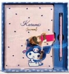 Victoria Journals 525-1966 Kuromi Hush Hush Kilitli Defter Ve Tükenmez Kalem Kutulu Set 80Gr 160 Yp - Victoria Journals